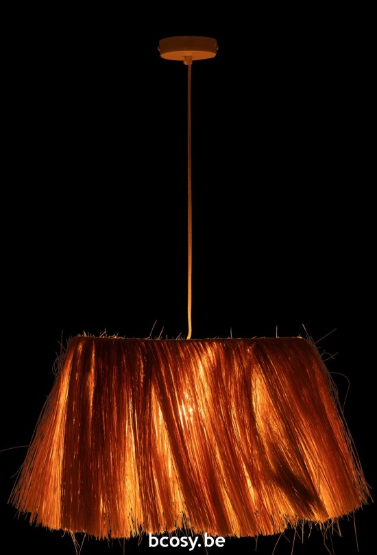 J Line lampes suspendues suspensions pendantes Jolipa Lampes Suspendue Bahamas Metal Herbe Naturel.