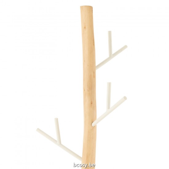 J Line portemanteaux hall debout Jolipa Portemanteau Bois Blanc Naturel.