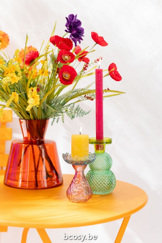 J Line Ramo Papavero Artificiale Rosso Rama Poppy Artificial Rojo.