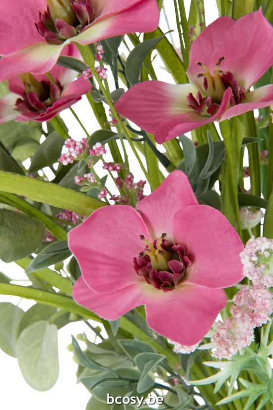 J Line bouquets de fleurs Jolipa Bouquet Mix Fleurs Artificiel Rose.