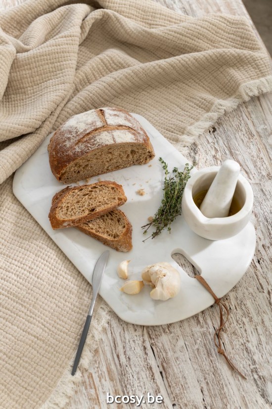 Jline Tabla Rectángular Mármol Blanco Small.