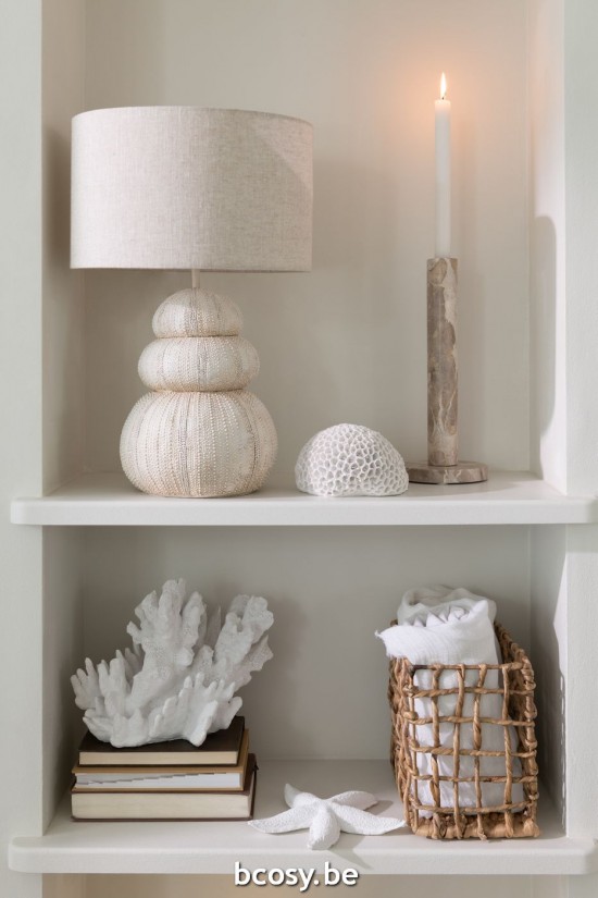 J Line Set 3 Portacandele Marmo Beige Juego De 3 Portavelas Marmol Beige.