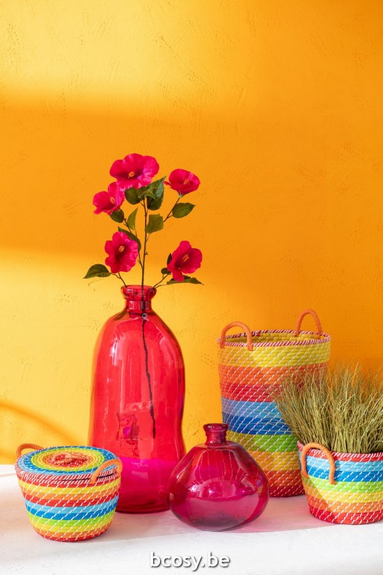 Jline Flor Tallo Artificial Fucsia.