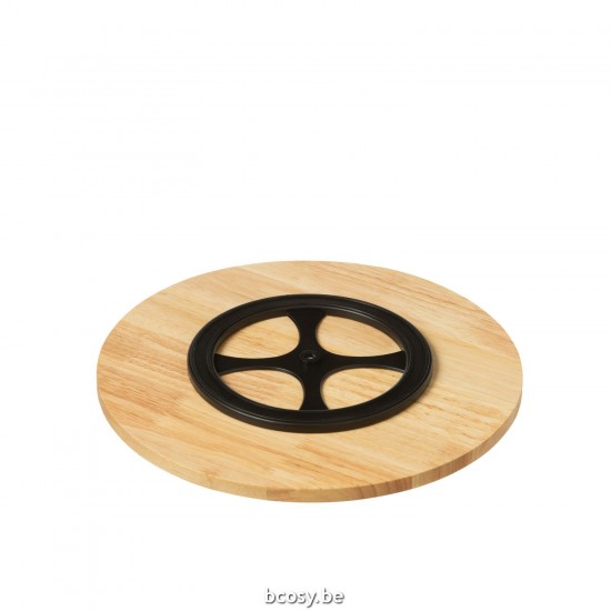 Jline Set 6 Aperoschalen Dienblad Bamboe Doos Keramiek Mix.
