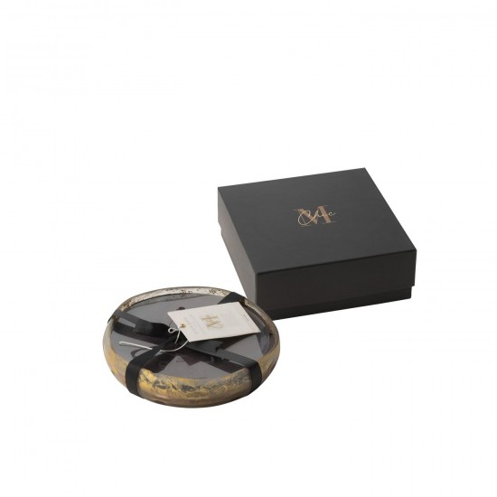 J Line Scented Candle M Chic Glass Gold Black Medium 20H scented candles.