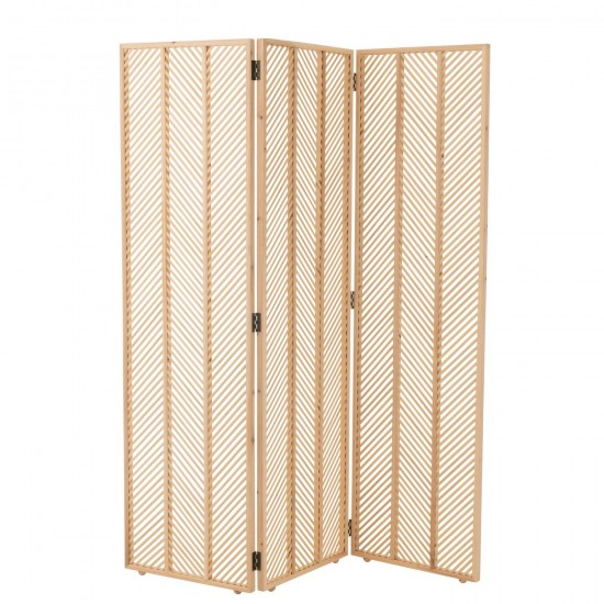 J Line Paravento Mili Bambu Impiallacciatura Naturale Biombo Mili Bambu Multiplex Natural.