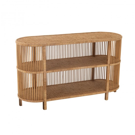 J Line Tavolo Exo Bambu Rattan Naturale Mesa Exo Bambu Ratan Natural.