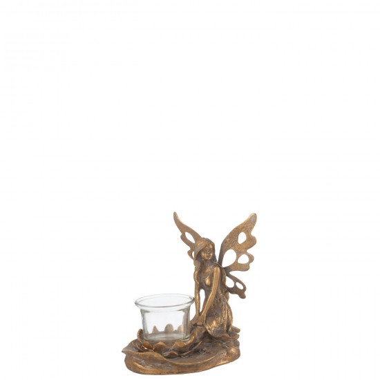 J Line photophores Jolipa Porte Bougie Vidia Metal Or Small.