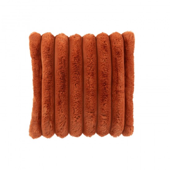 J Line coussins Jolipa Coussin Large Corduroy Polyester Rouille.