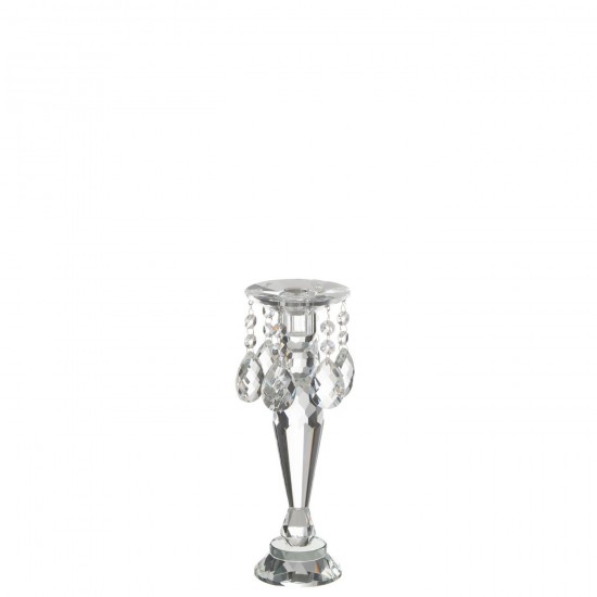 J Line Candle Holder Louise Crystal Transparent Large candleholders candle holders candlesticks.