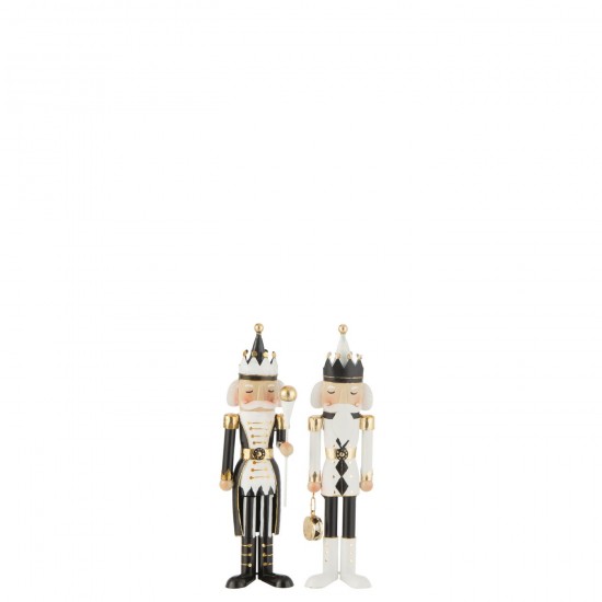 J Line Gens personnes Jolipa Casse Noisette Fer Noir Blanc Small Assortiment De 2.