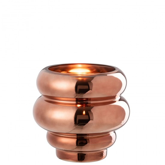 J Line Grands vases Grand vase Vases hauts Vase haut. Jolipa Photophore Vase Cléa Verre Brun.