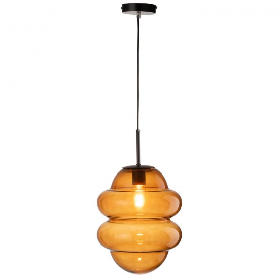 Jline Hanglamp Honinglepel Glas Bruin.