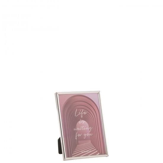 J Line Cadre photo simple Cadres photo simple Jolipa Cadre Photo Tracy Acier Argent Medium.
