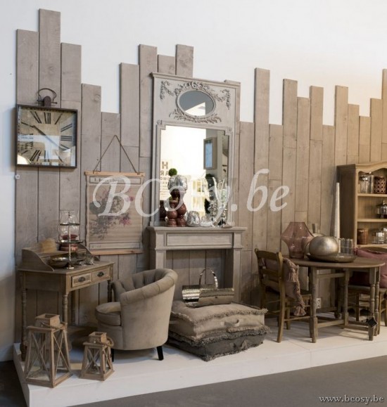 J Line Jline Schale Uni Rond Holz Silber 45X45X6Cm schale