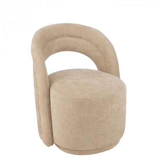 J Line Sedia Accent Tessuto Beige Silla Accent Textil Beige.