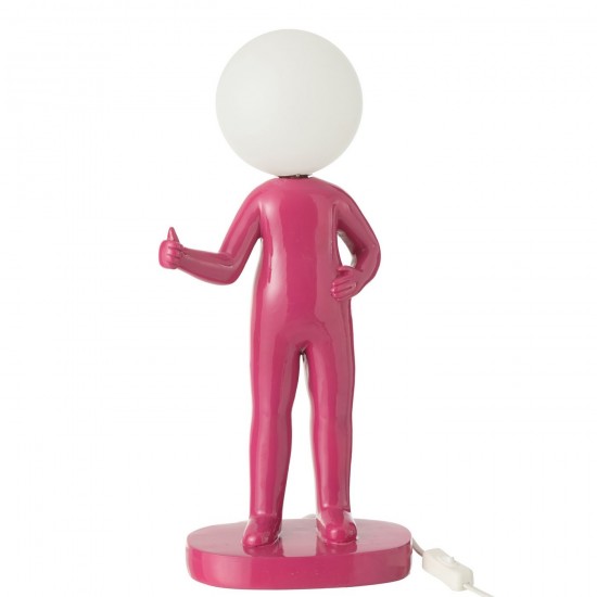 Jline Tafellamp Duim Hars Fuchsia.