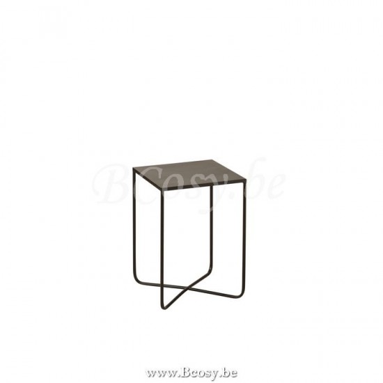 J Line Sidetable Cross Frame Metal Black nested side tables sidetables.