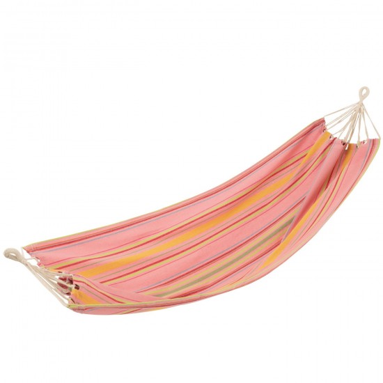 J Line Hammock Stripes Cotton Polyester Light Pink Mix rope hammocks.