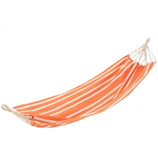 J Line Hammock Stripes Cotton Polyester Orange White rope hammocks.
