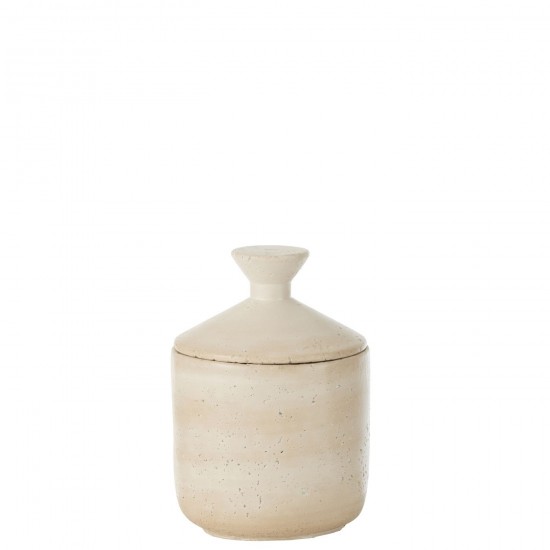 J Line Jar Decorative Olina Cement Cream Large storage jars.