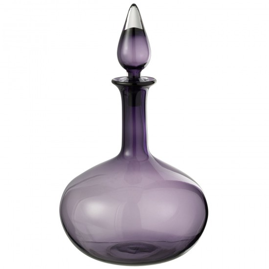 J Line bouteilles Jolipa Vase Bouchon Bouteille Verre Mauve.