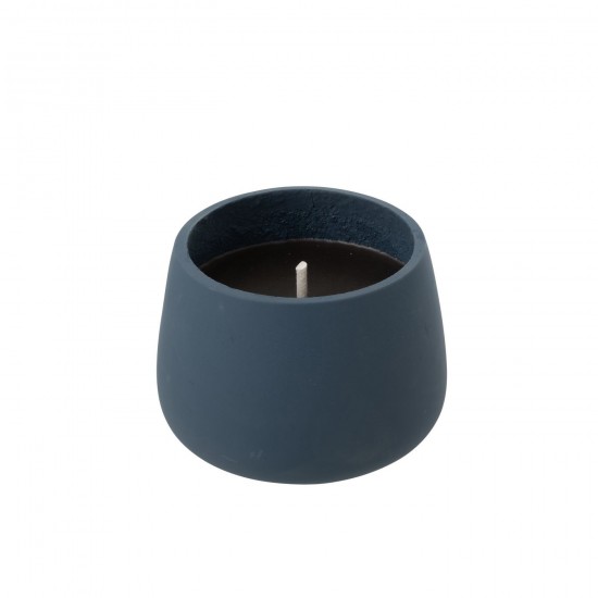 J Line Outdoor Candle Cyra Cement Blue Medium 31 Hours outdoor candles.