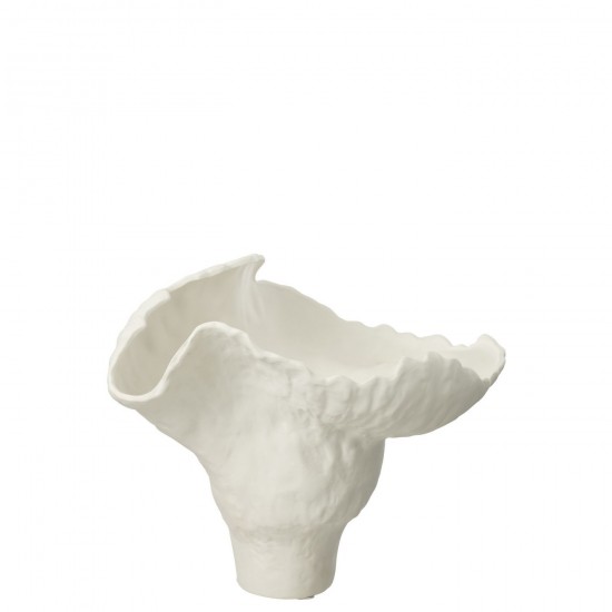 J Line Grands vases Grand vase Vases hauts Vase haut. Jolipa Vase Corolla Large Ceramique Blanc.