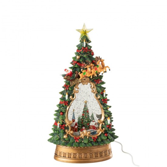 Jline Weihnachtsbaum Dorf Lichte Plastik Mehrfarbig.