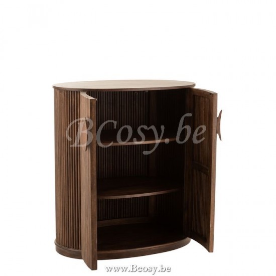 J Line Jline Armadio Reyi Legno Di Mango Marrone Scuro Gabinete Reyi Madera De Mango Marron Oscuro