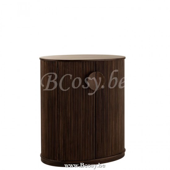 J Line 5529 Kast Reyi Mango Hout Donker Bruin 91 buffetten dressoirs dressoirkasten buffetkasten commodes commodekasten met deuren en lades