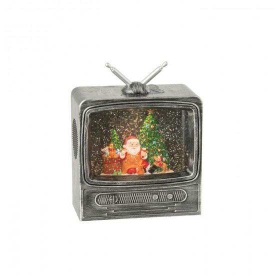 J Line Water Globe Television Plastic Multicolored snows.