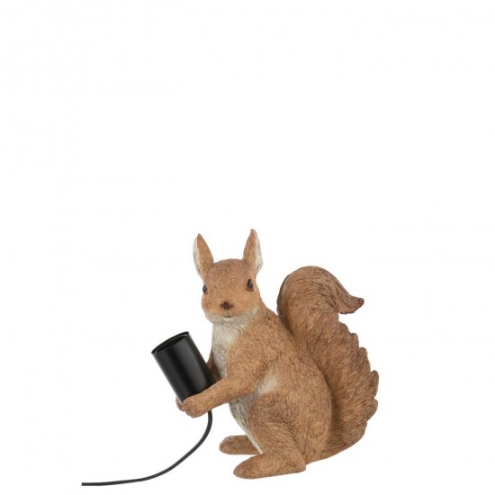 J Line Table Lamp Squirrel Polyresin Caramel Table Lights.