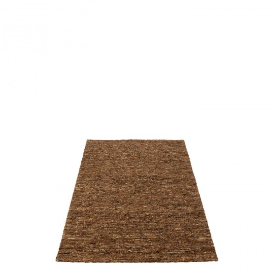 J Line tapis moquettes Jolipa Tapis Tissé Laine Marron.