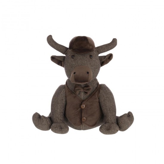 Jline Deurstop Bull Hoed Polyester Donkerbruin.