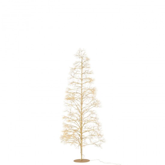 Jline Baum 2700 Led Metall Goldfarben Medium weihnachtsbaum weihnachtsbaeume.