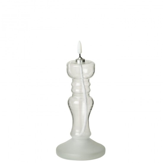 J Line bougies Jolipa Bougie Led Verre Transparent.