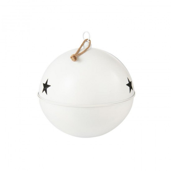 J Line boules de noel Jolipa Boule De Noël Mat Balle Fer Blanc Extra Large.