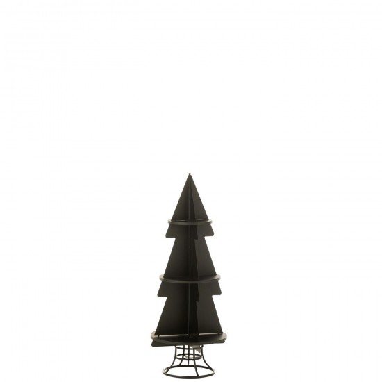 J Line Rack X Mas Tree Metal Black Small x mas christmas trees on foot.