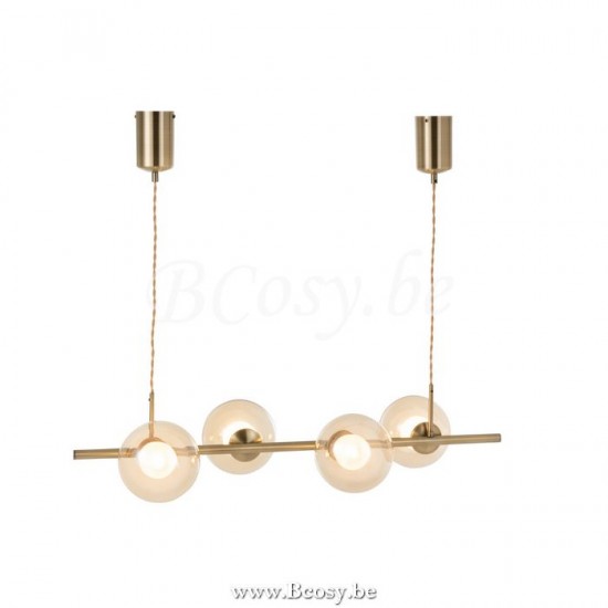 lampes suspendues suspensions pendantes Jolipa Jline Lampe Suspendu Yuks 4 Lampesn Acier Or
