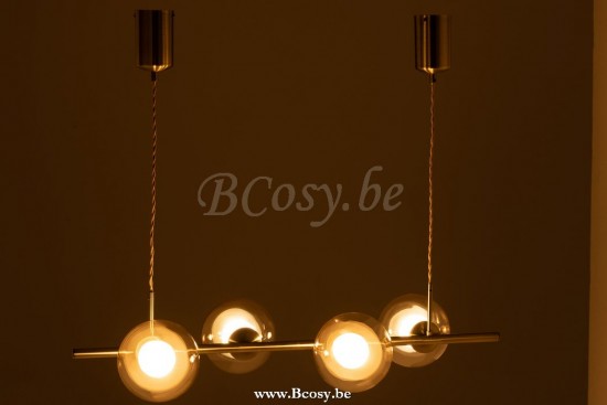 J Line Jline Hanglamp Yuks 4 Lampen Staal Goud