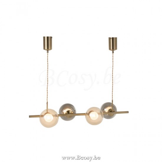 J Line Jline Hängelampe Yuks 4 Lampen Stahl Gold Haengelampen Haengeleuchten Pendelleuchten Pendellampen