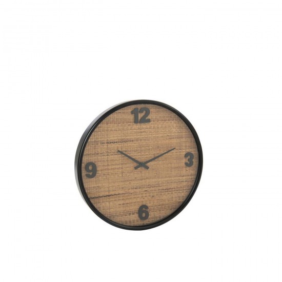 Jline Wanduhr Mdf Braun Schwarz Small wanduhren.
