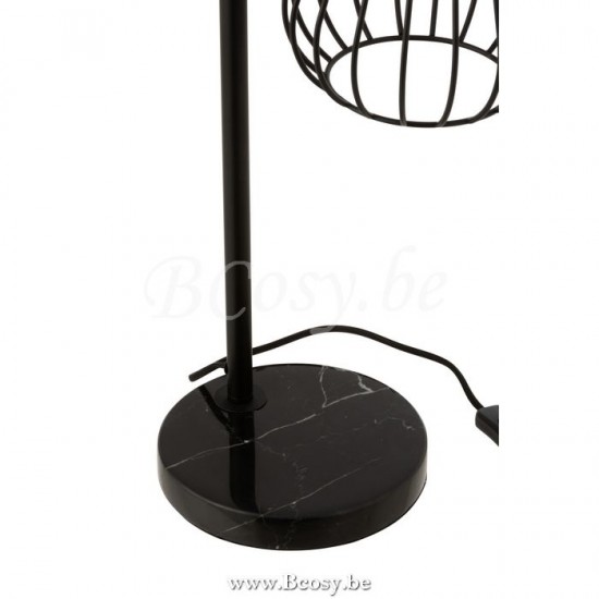J Line Jline Tablelamp Ignes Steel Marble Black Table Lights