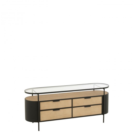 Jline Muebles Ivy Plancha Natural Negro.
