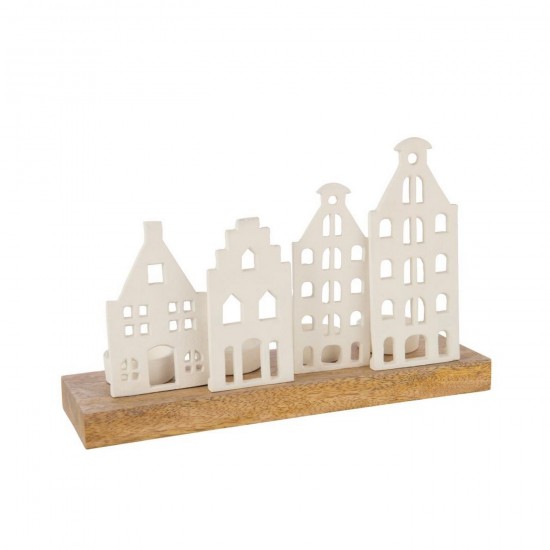 J Line Tealight Holder Base Aluminium White tea lights holders.