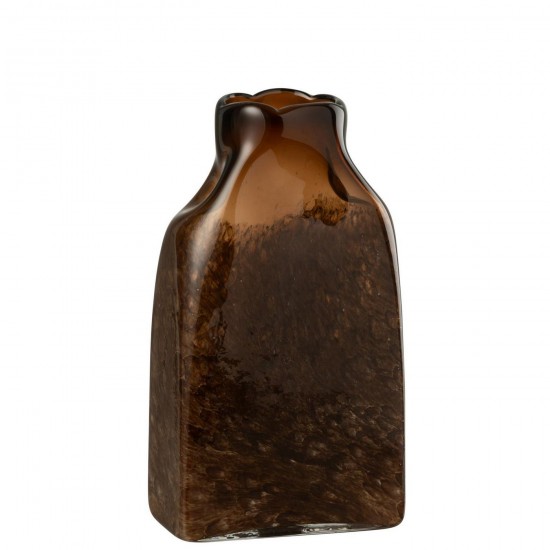 J Line Grands vases Grand vase Vases hauts Vase haut. Jolipa Vase Rectangle Verre Marron Foncé Large.
