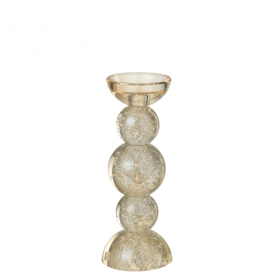 J Line Porte bougies Porte bougies Jolipa Chandelier Verre Champagne Small.