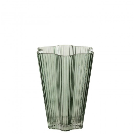 J Line vases Jolipa Vase Verre Gris Vert Small.