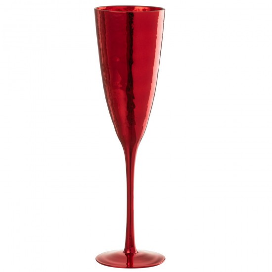 J Line verre à boire verres à boire Jolipa Verre À Champagne Miroir Verre Rouge.
